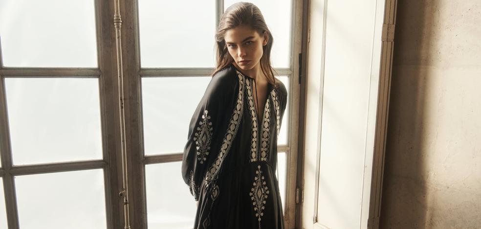 1646214307 Este vestido negro bordado de la nueva coleccion de Zara