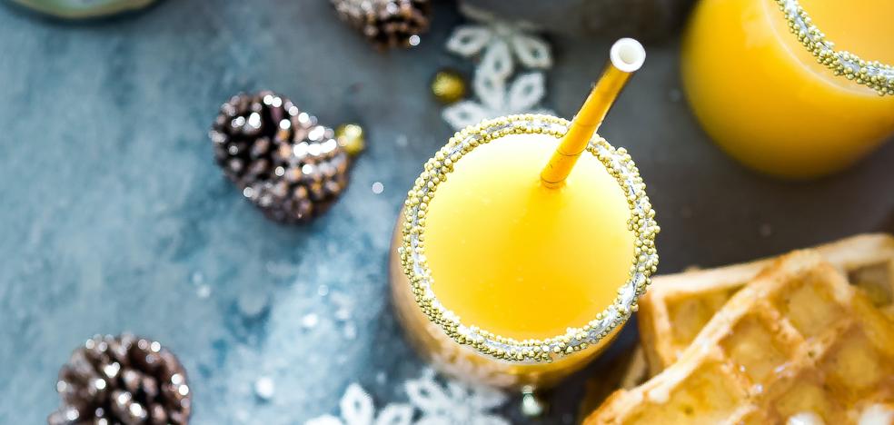 Receta facil de coctel Mimosa la bebida estrella de
