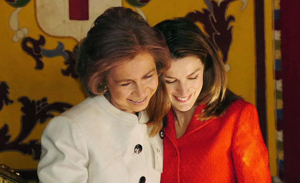 2012 El ano en que Letizia y la reina Sofia