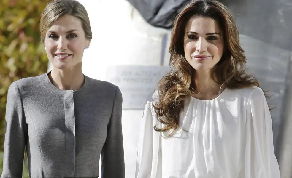 La reina Letizia y Rania juntas se reunian todo el